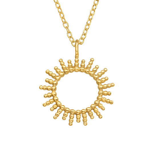 Golden Sun Necklace 925