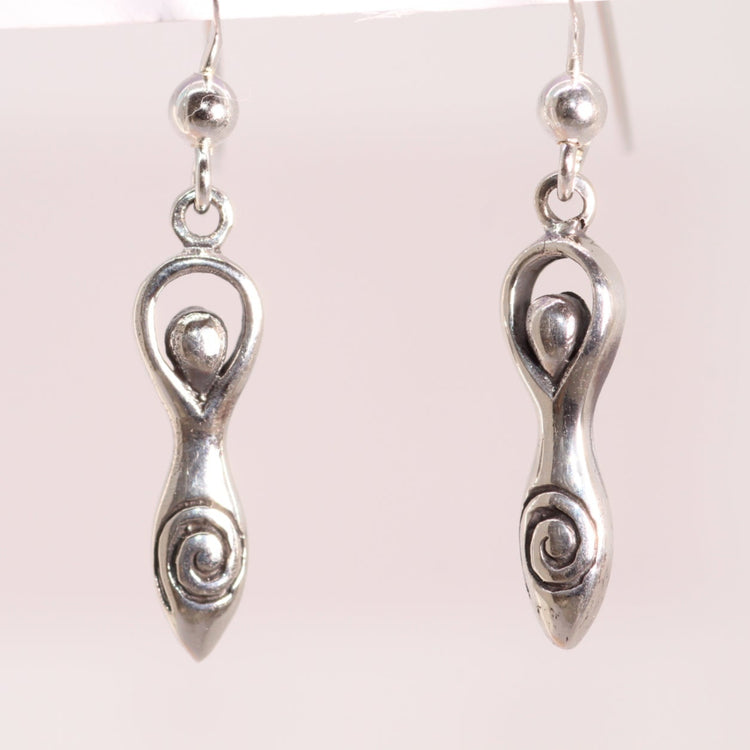 Silver Goddess Earrings
