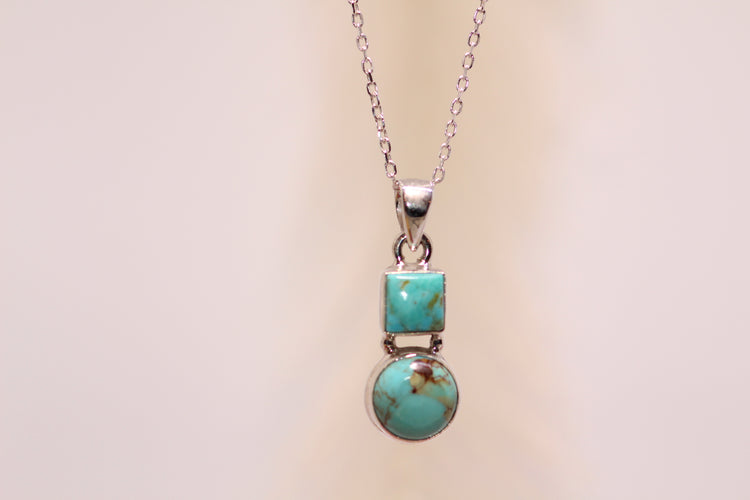Turquoise Double Pendant