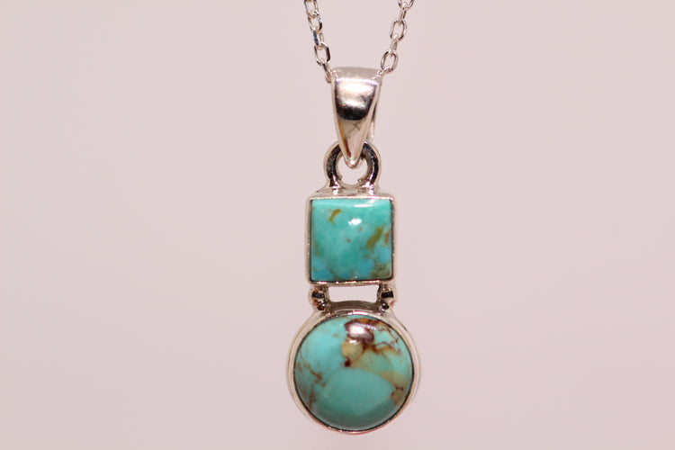 Turquoise Double Pendant