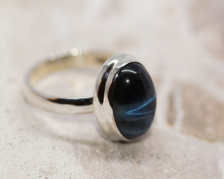 Cats Eye Silver Ring