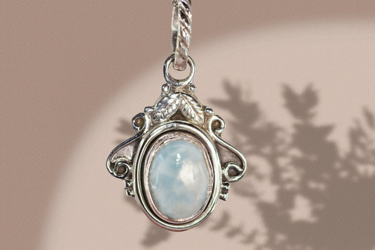 Blue Me Away Silver Pendant