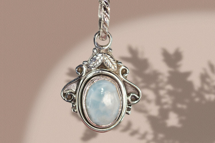 Blue Me Away Silver Pendant