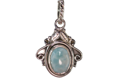 Blue Me Away Silver Pendant