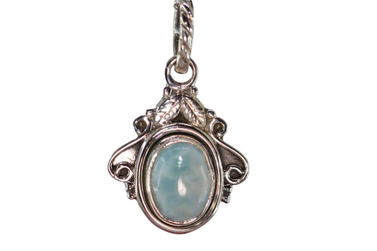 Blue Me Away Silver Pendant