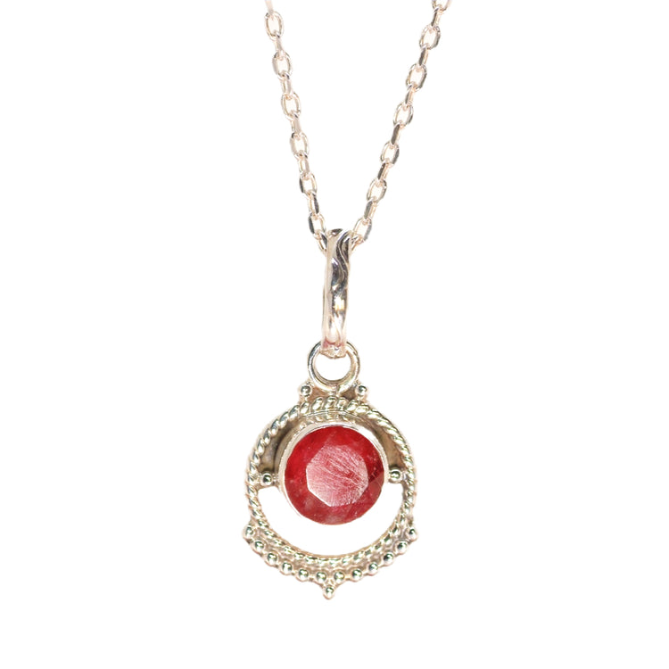 In a Circle Silver Pendant