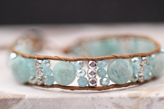 Amazonite Wrap Bracelet