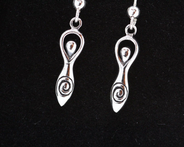 Silver Goddess Earrings