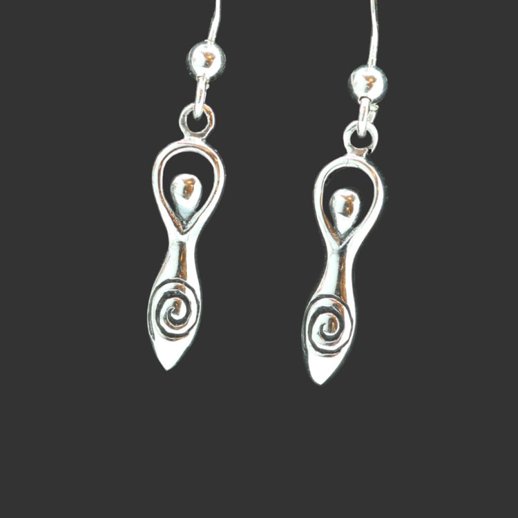 Silver Goddess Earrings