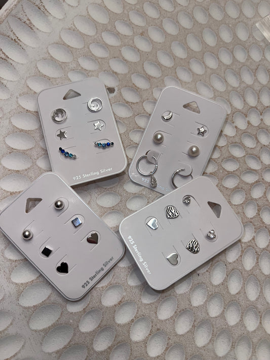 Sterling Silver Stud Set