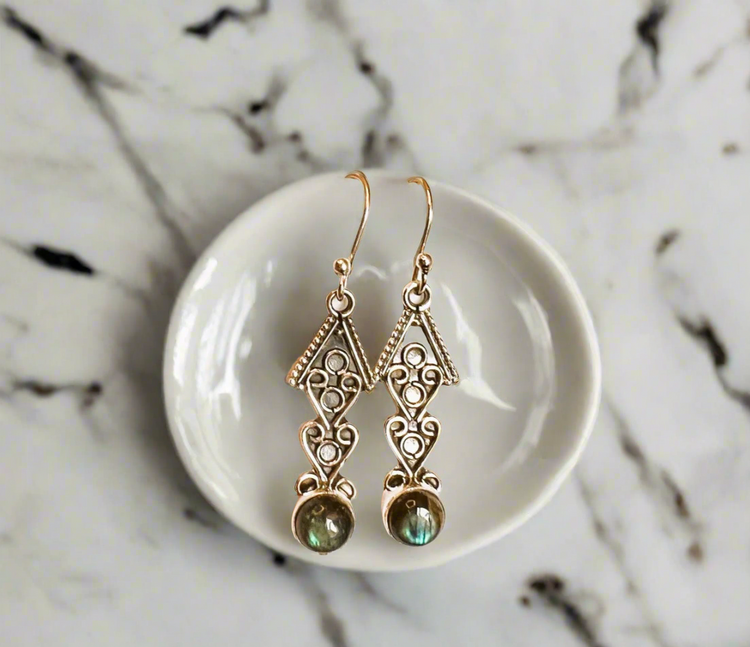 Labradorite Earrings