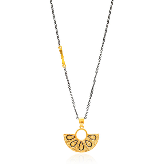 Monaco Black Gold Necklace