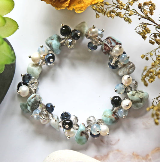 Larimar Fiesta Stretch Bracelet