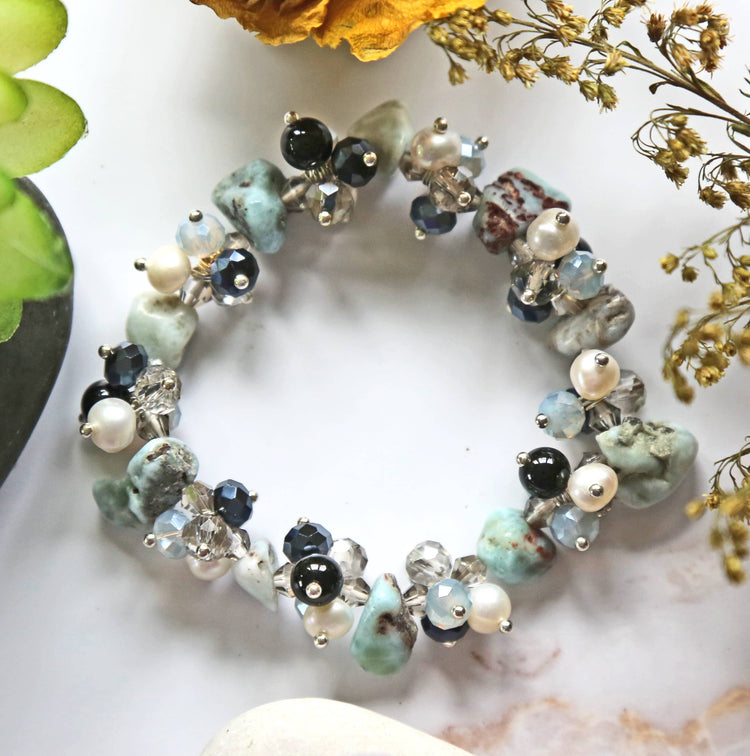 Larimar Fiesta Stretch Bracelet