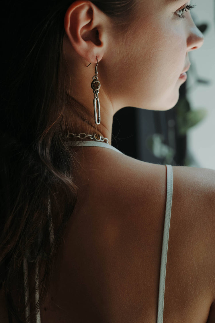 Glamour Handmade Pewter Earrings