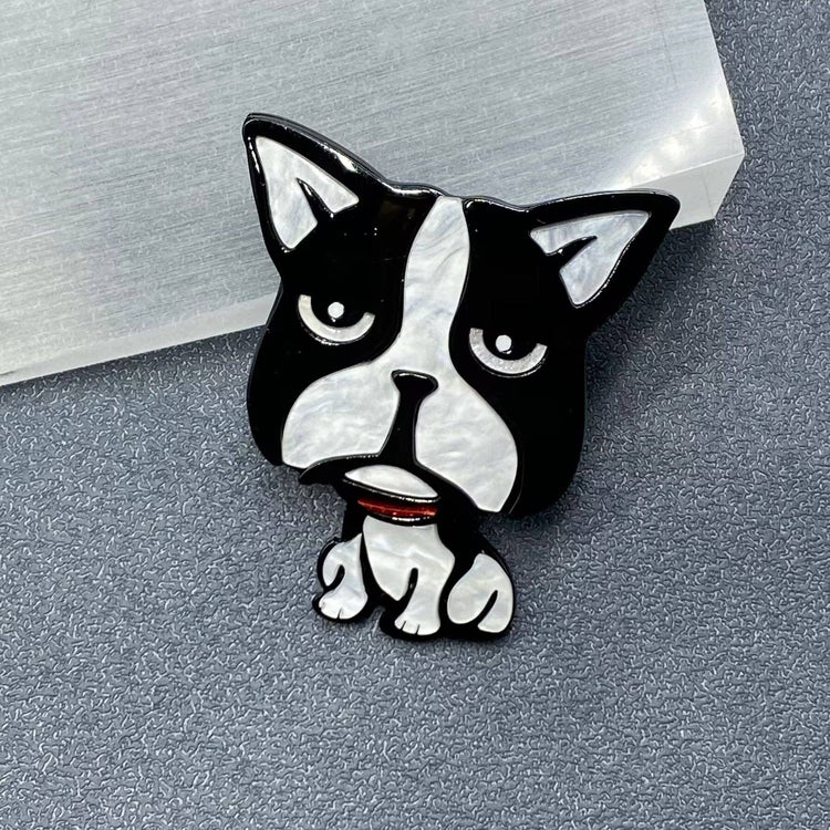 Dog Acrylic Brooch
