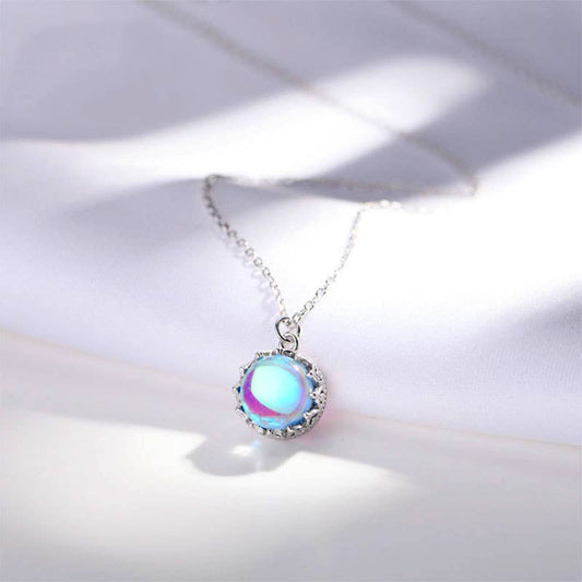 Sterling Silver Moonstone Drop Necklace
