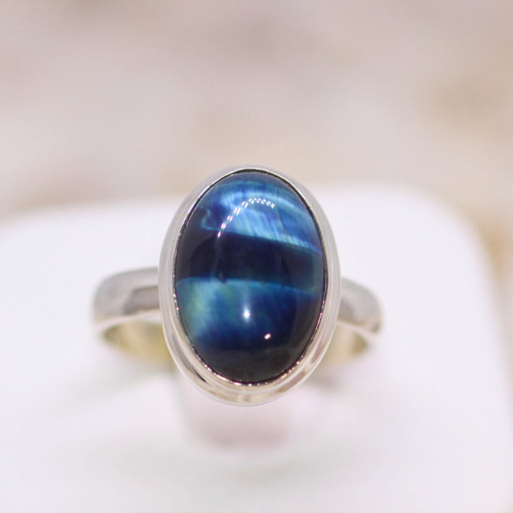 Cats Eye Silver Ring