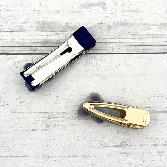 Light Orange Elegant Floral Barrette