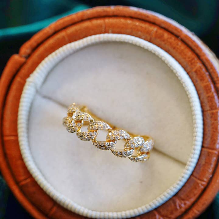 Sterling Silver Chain Ring