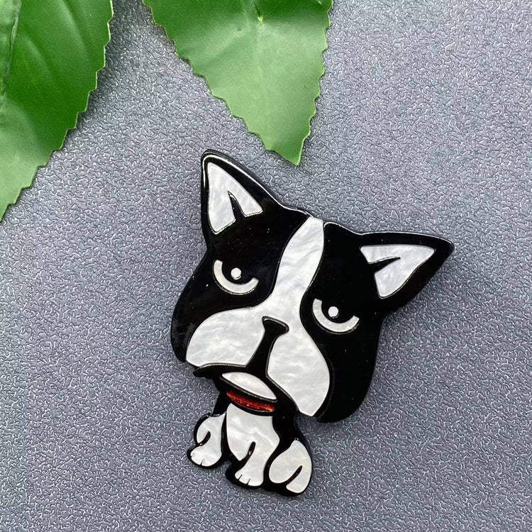 Dog Acrylic Brooch