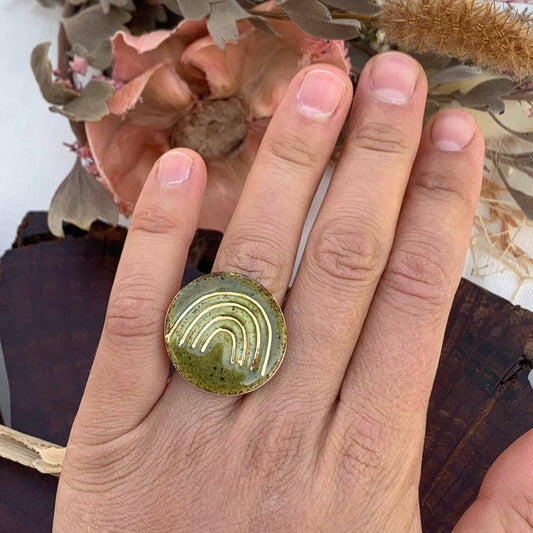 Porcelain Rainbow Ring