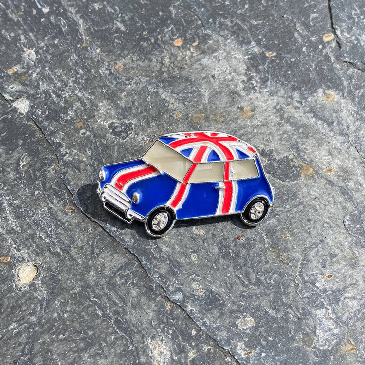 British Union Jack Flag Mini Car Brooch
