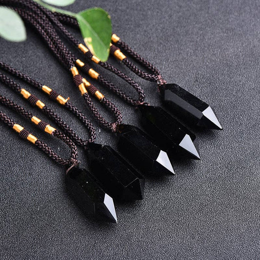 Black Obsidian Necklace - 4-5cm