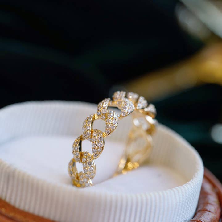 Sterling Silver Chain Ring