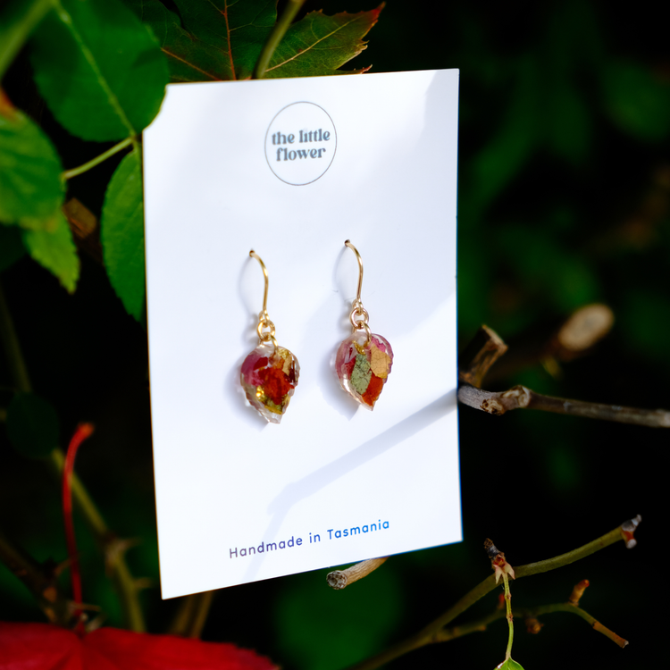 Autumn Leaf Dangle Earrings