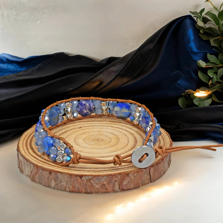 Lapis Lazuli Wrap Bracelet
