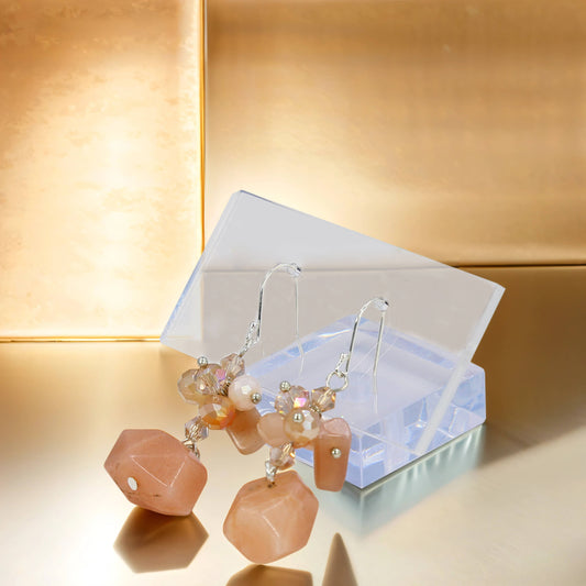 Sunstone Dangle Earrings