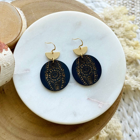 Kalaloch | Coal Earrings