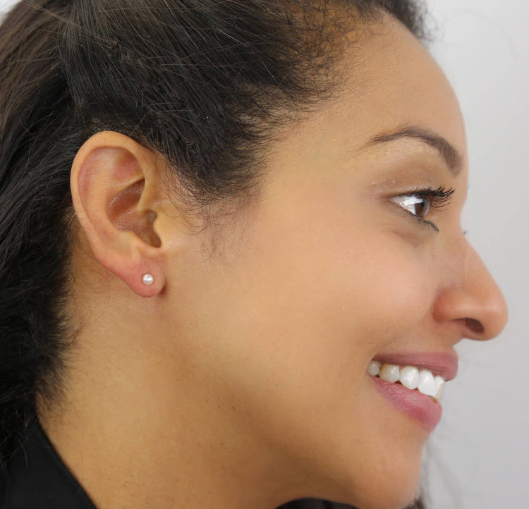Hand Wired Pearl Drop & Stud Earring