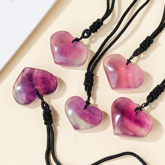 Fluorite Heart Necklace