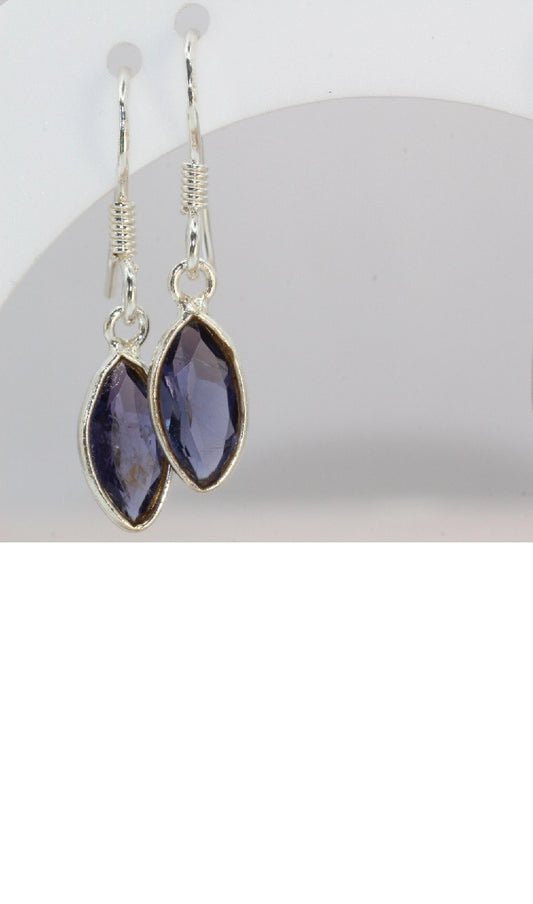 Iolite Silver Earrings