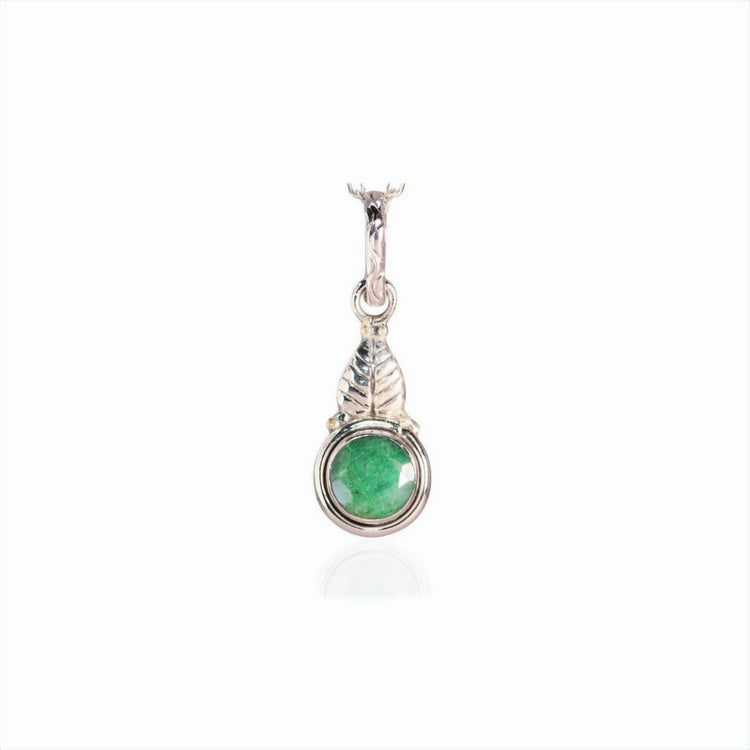 Green Berry Silver Pendant