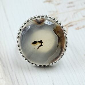 Montana Agate Silver Ring