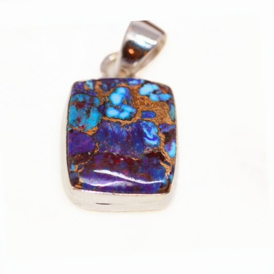Purple Copper Turquoise Pendant