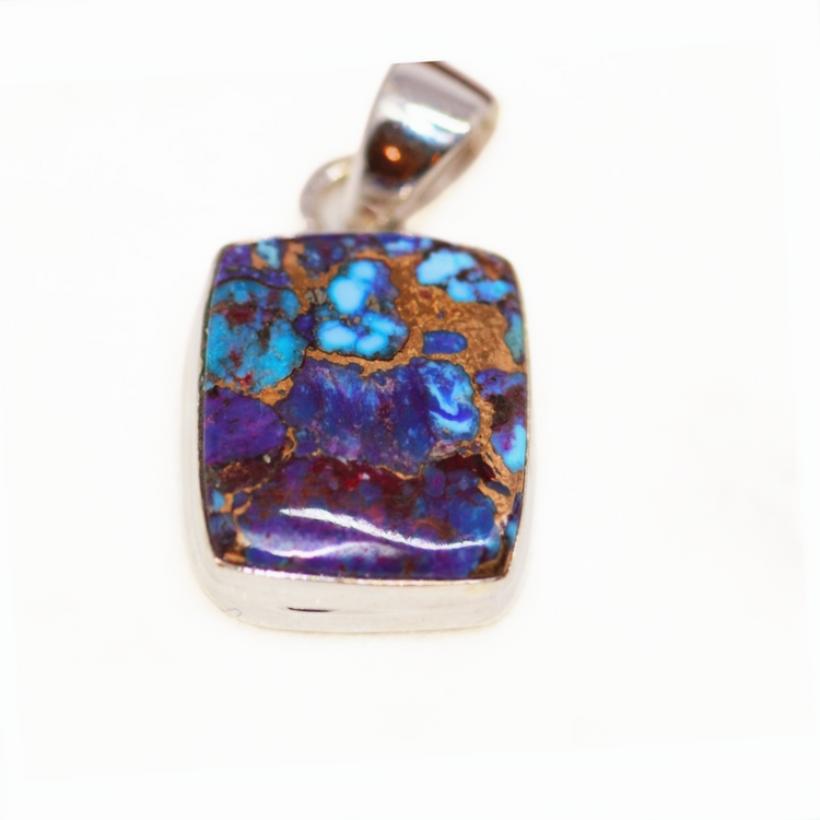 Purple Copper Turquoise Pendant