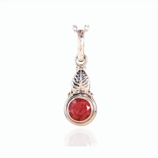 Ruby Silver Pendant