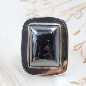 Shungite Silver Ring