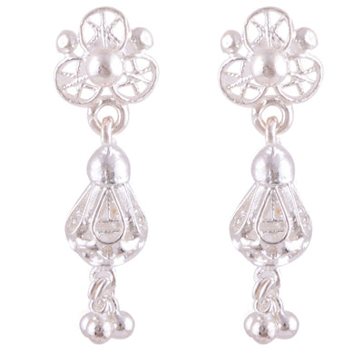 Silver Drop Studs