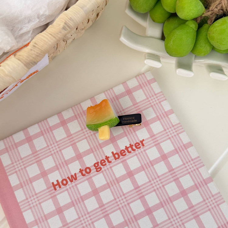 Pineapple Summer Fruit Popsicle Side Bangs Clip