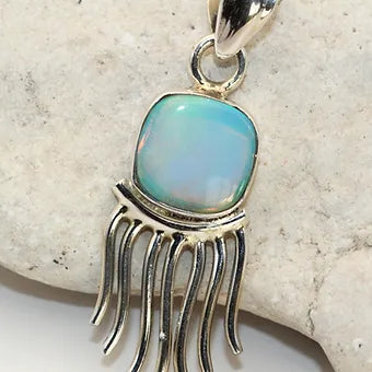 Opal Jelly Silver Pendant