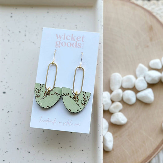 Breha: Spring Green Earrings
