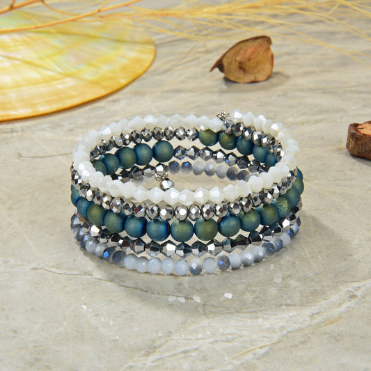Crystal Memory Wire Bracelet