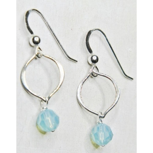 Crystal Pacific Silver Earrings