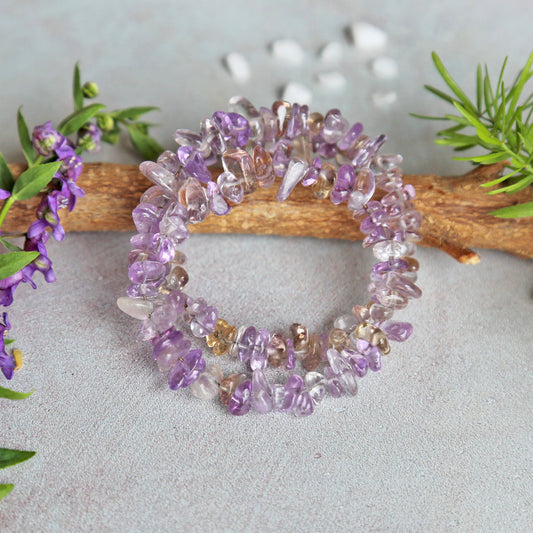 Memory Wire Ametrine Bracelet