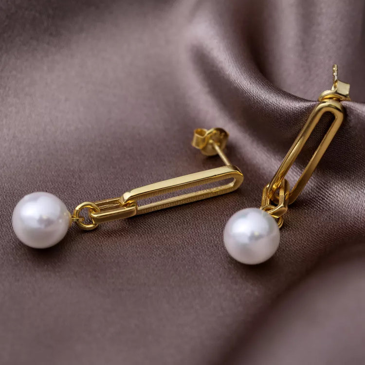Pearl Drop Silver Earring